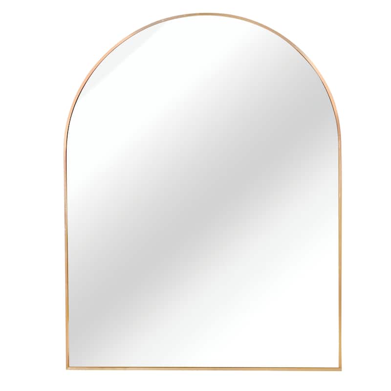 30x36 Inch Metal Framed Arched Bathrrom Mirror for Wall