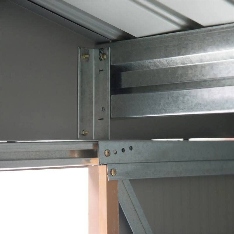 7' x 4' Outdoor Storage Shed, Garden Tool House w/ Foundation Kit Vents