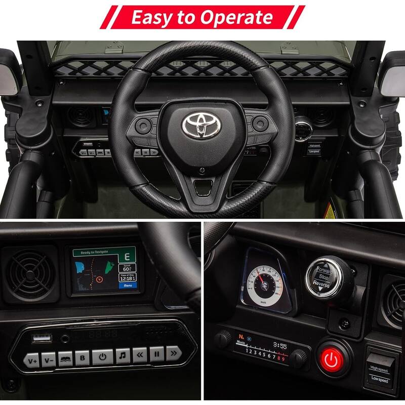 Licensed Toyota Battery Powered Electric 12V Ride on Car for Kids