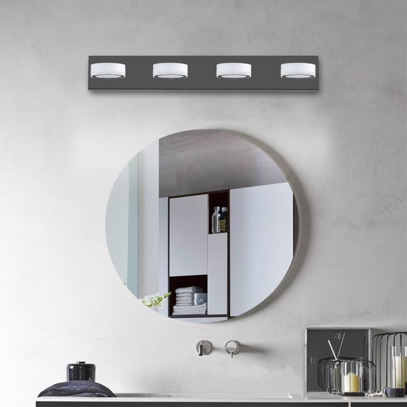 29" Modern 4-Light LED Vanity Light,Bathroom Wall Light Fixture for Mirror, Shower, and Bathroom Decor