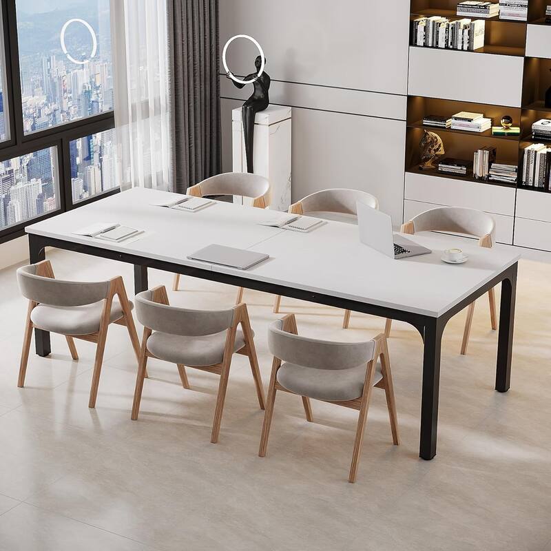 78.74" Large Rectangle Conference Table/Desk, Modern Seminar Meeting Table, Business Tables for Boardroom & Office