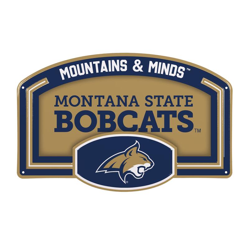 Montana State University Embossed Steel Wall Sign, 11" x 17"