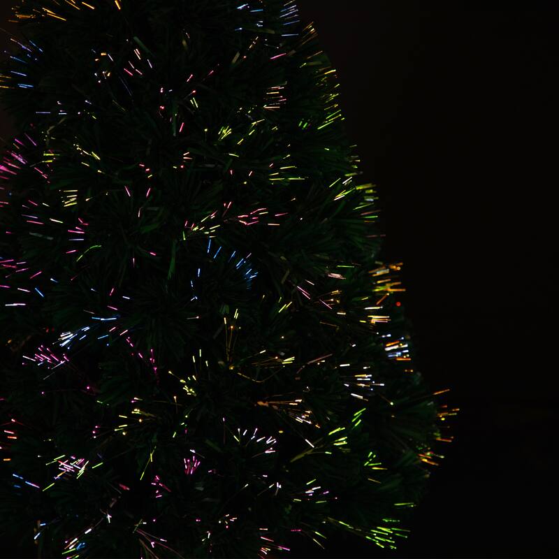 Pre-Lit Color Changing Fiber Optic Artificial Christmas Tree - 3' - Multi-color Lights - 3 Foot
