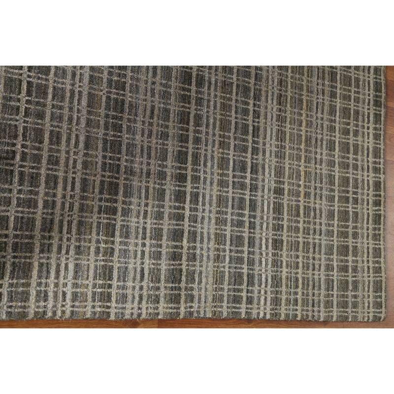 Hand Knotted Oriental 100% Wool Carpet Modern All-Over Multi-Colored Gabbeh Area Rug - 7' 9'' X 5' 5''