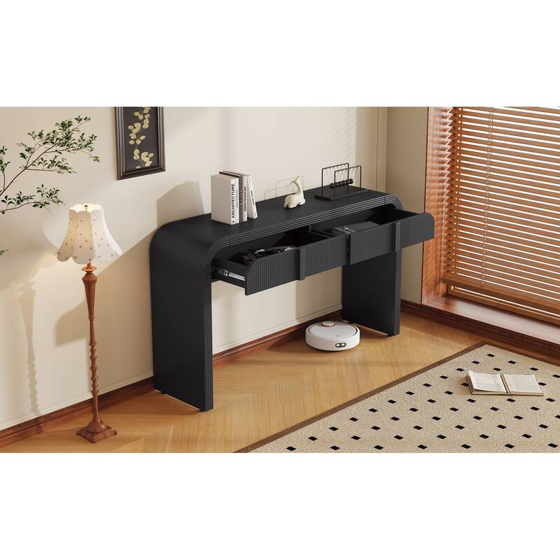 Modern Console Table with 2 Storage Drawers