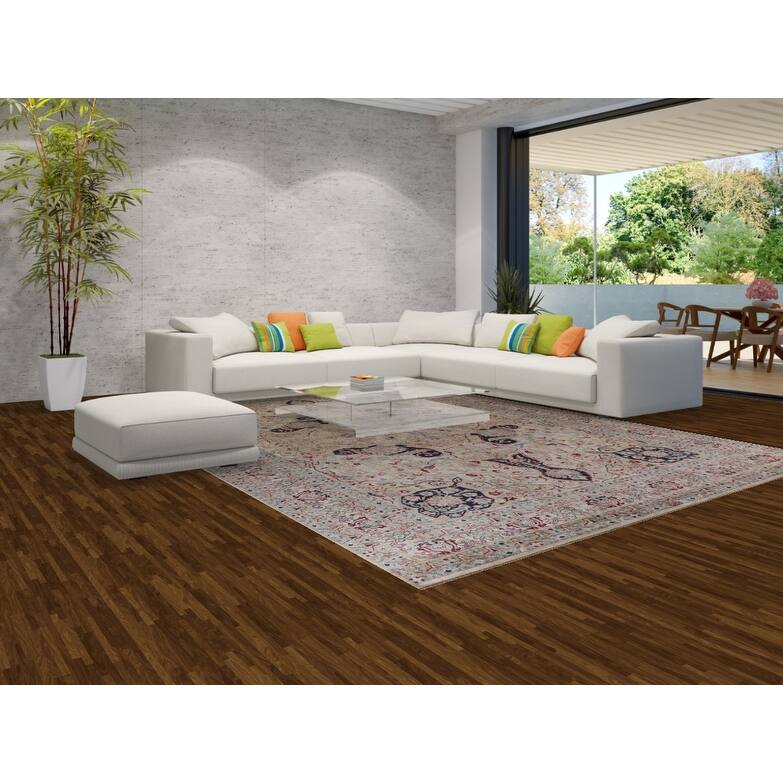 Hand Knotted Oriental 100% Wool Carpet Traditional Floral Beige & Ivories Sultanabad Area Rug - 14' 1'' X 10' 0''