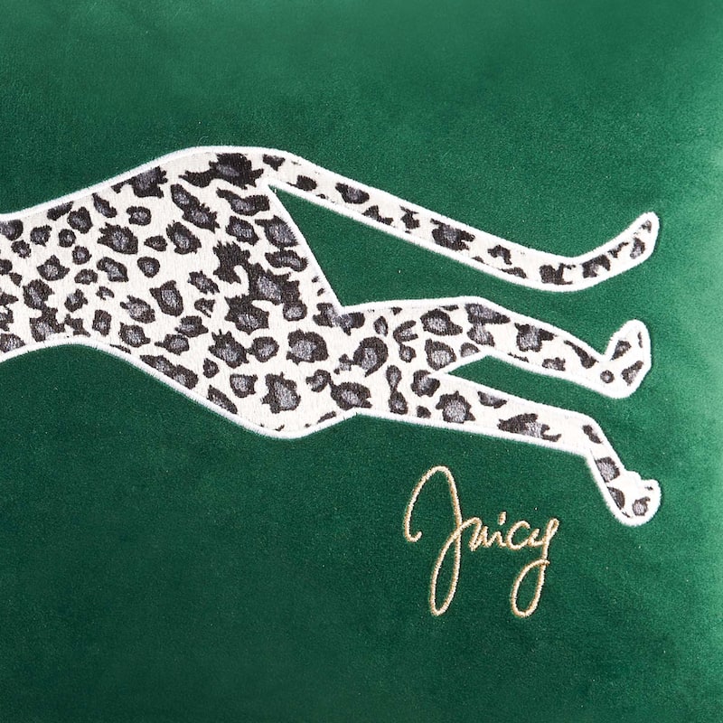 Juicy Couture Velvet Cheetah Pillow 14" x 24"