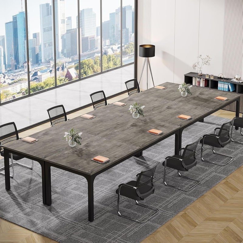 78.74" Large Rectangle Conference Table/Desk, Modern Seminar Meeting Table, Business Tables for Boardroom & Office
