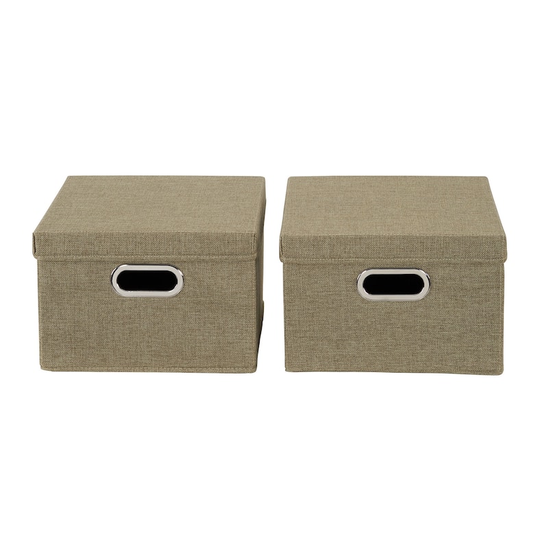 Household Essentials Collapsible Linen Box - 15.0"L x 13.0"W x 8.0"H