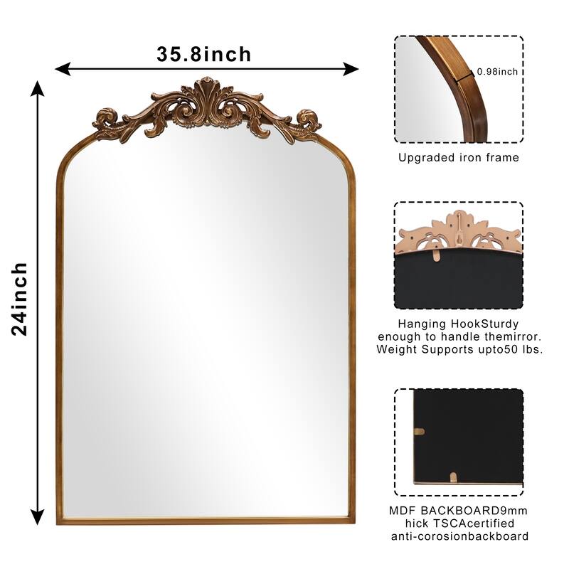 Traditional Baroque Ornate Wall Mirror