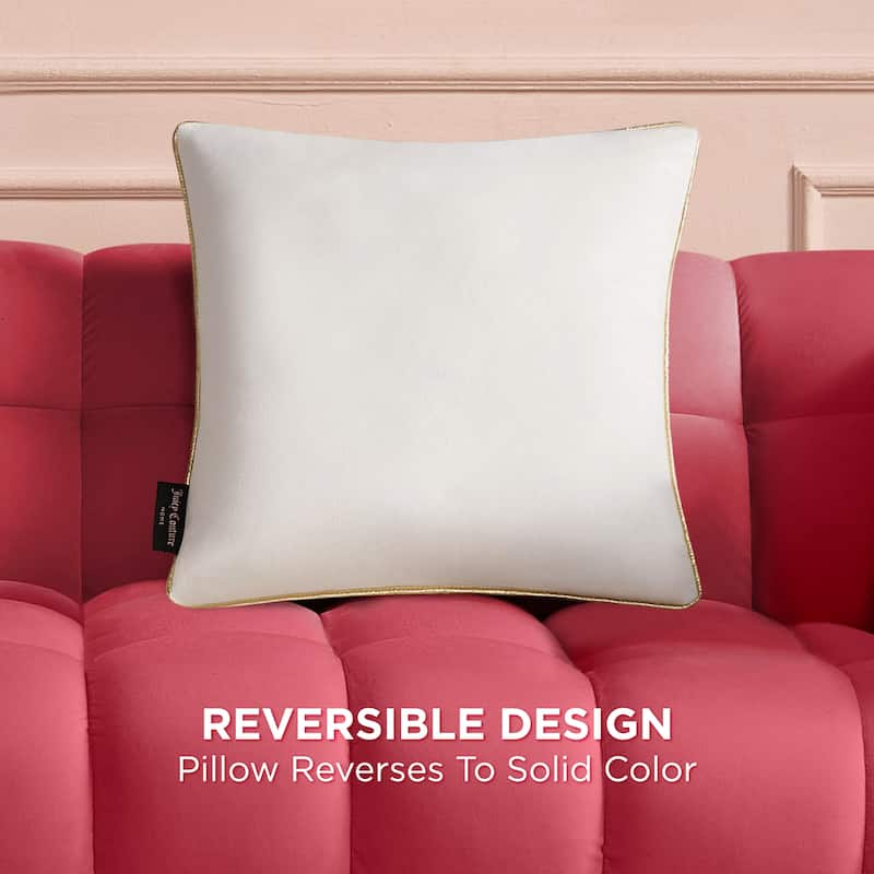 Juicy Couture Velvet Cheetah Pillow 14" x 24"