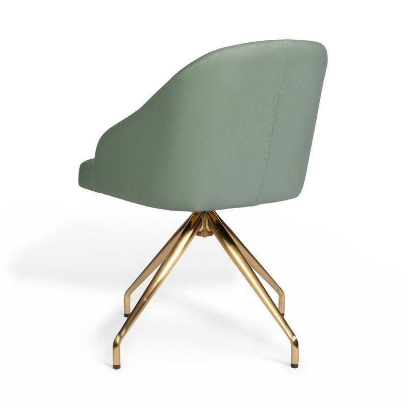 Martha Stewart Upholstered Stationary Swivel Home Office Chair