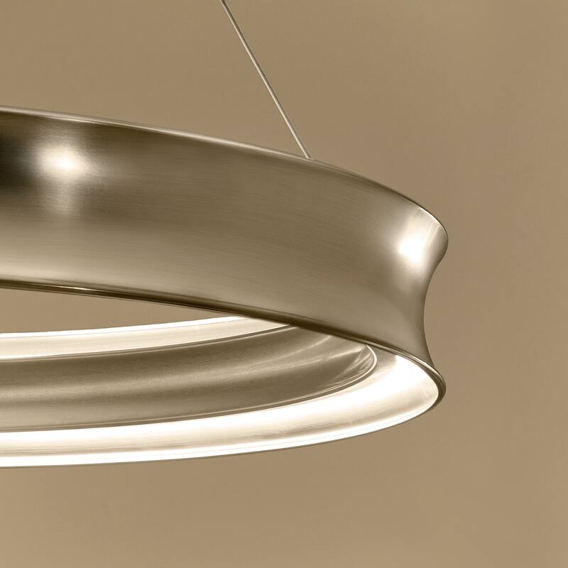 Larousse 39.5 Inch LED Chandelier in Champagne Bronze