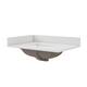 CRAFT + MAIN QZ31224R 31" Quartz Vanity Top with Backsplash and - Snow White