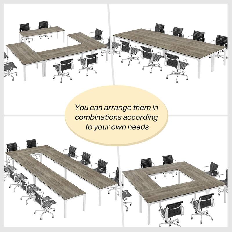 78.74" Large Rectangle Conference Table/Desk, Modern Seminar Meeting Table, Business Tables for Boardroom & Office