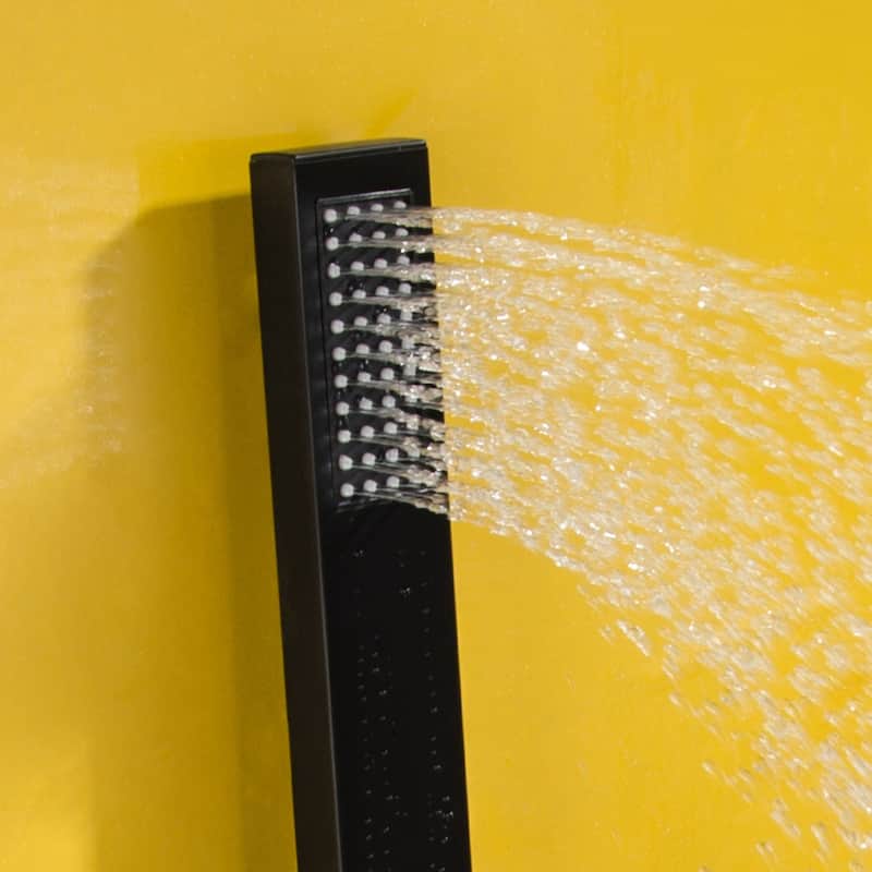 Square Single Handle Waterfall Faucet Bathtub Faucet Set