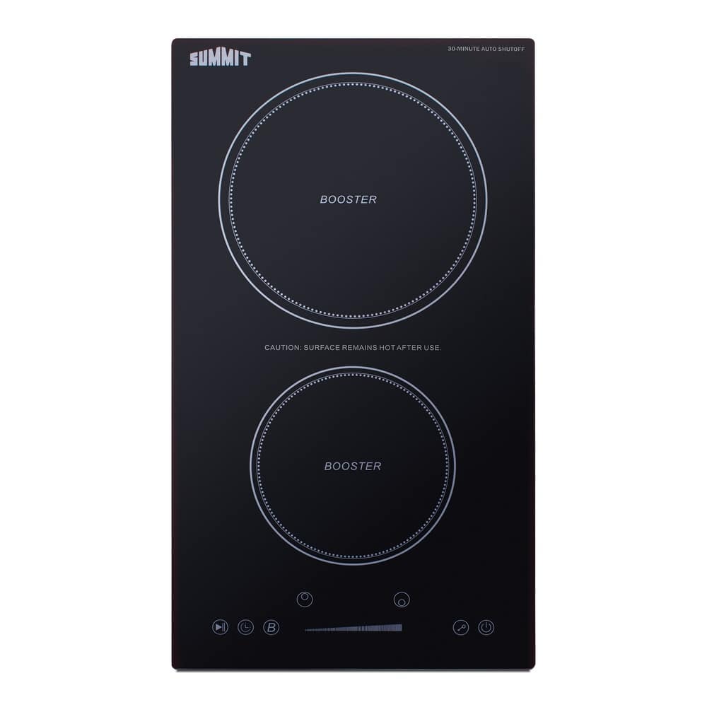 Summit SINCH230V2 12" Wide 2 Burner Electric Cooktop with Auto Shutoff