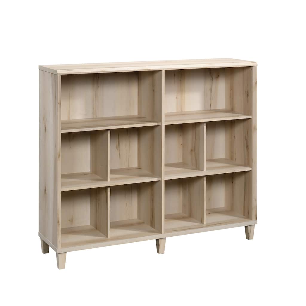 Wood Bookcase with Cubbyholes, Brown - 53.15" W x 14.37" D x 45.28" H