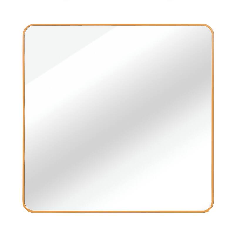 36in x 36in Inch Metal Framed Square Bathrrom Mirror for Wall