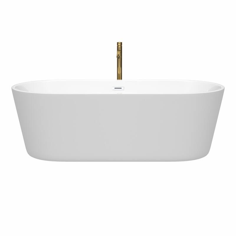 Wyndham Collection Carissa 71" Freestanding Acrylic Soaking Tub with