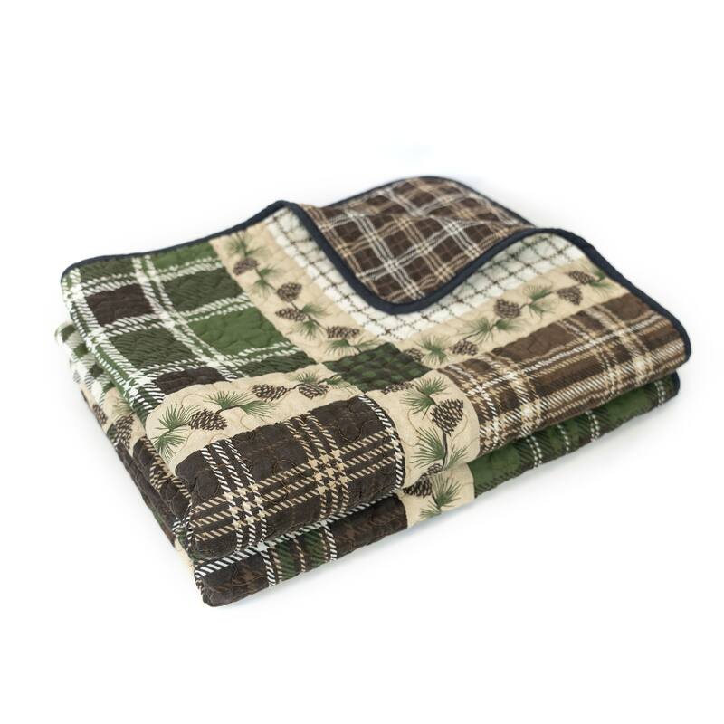 Donna Sharp Pine Patch Cotton Throw