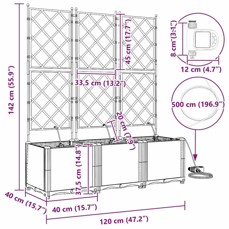 vidaXL Garden Planter