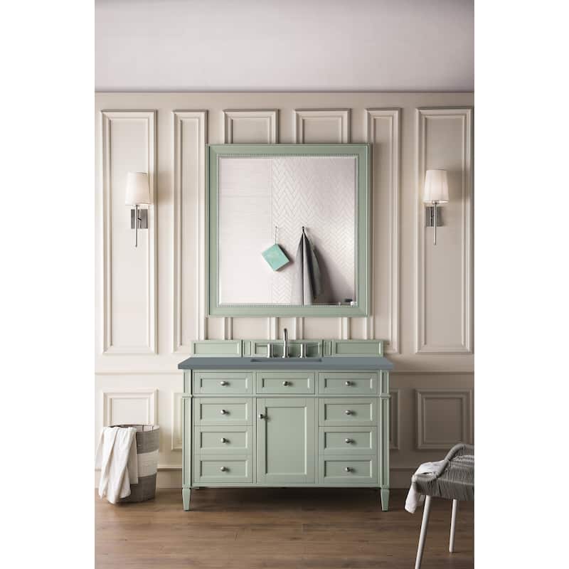 James Martin Vanities Brittany 48" Single Vanity, Sage Green