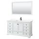 Option White / White Cultured Marble Top / Matte Black