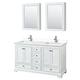 Option White / White Cultured Marble Top / Polished