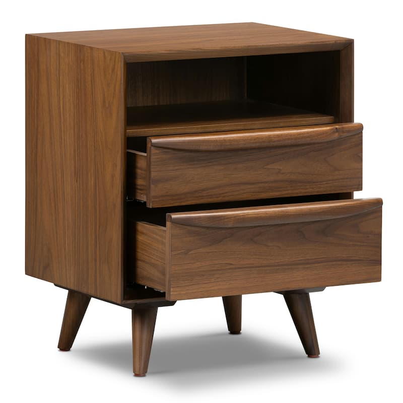 Poly & Bark Cura Nightstand in American Black Walnut