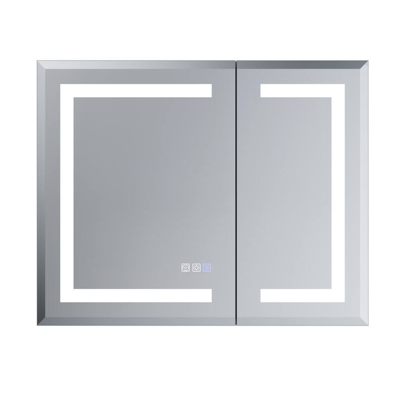 30-48'' W x 24'' H Surface or Recessed LED Bathroom Medicine Cabinet With Mirror,Defog & Quiet Hinges