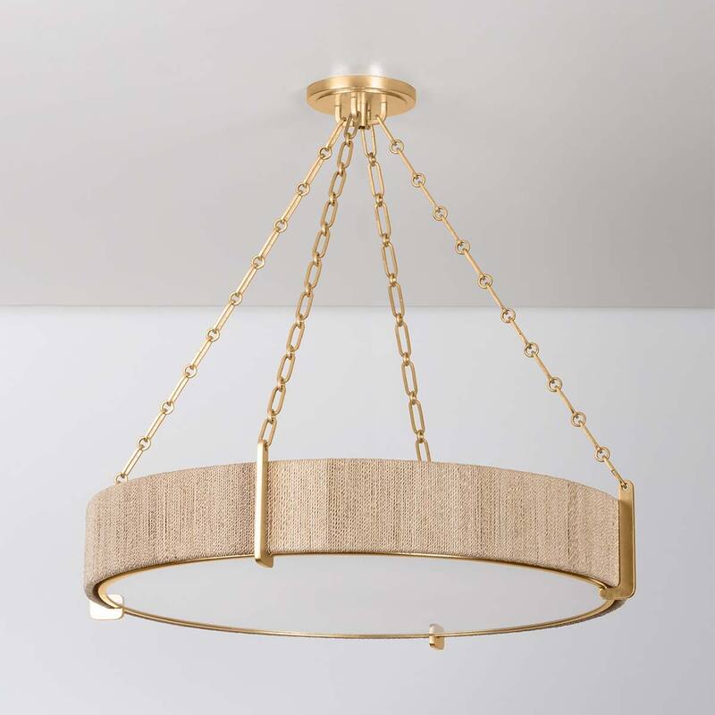Hudson Valley Lighting 1636 Quebec 6 Light 31" Wide Drum Chandelier
