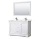 Option White / Carrara Cultured Marble Top / Polished