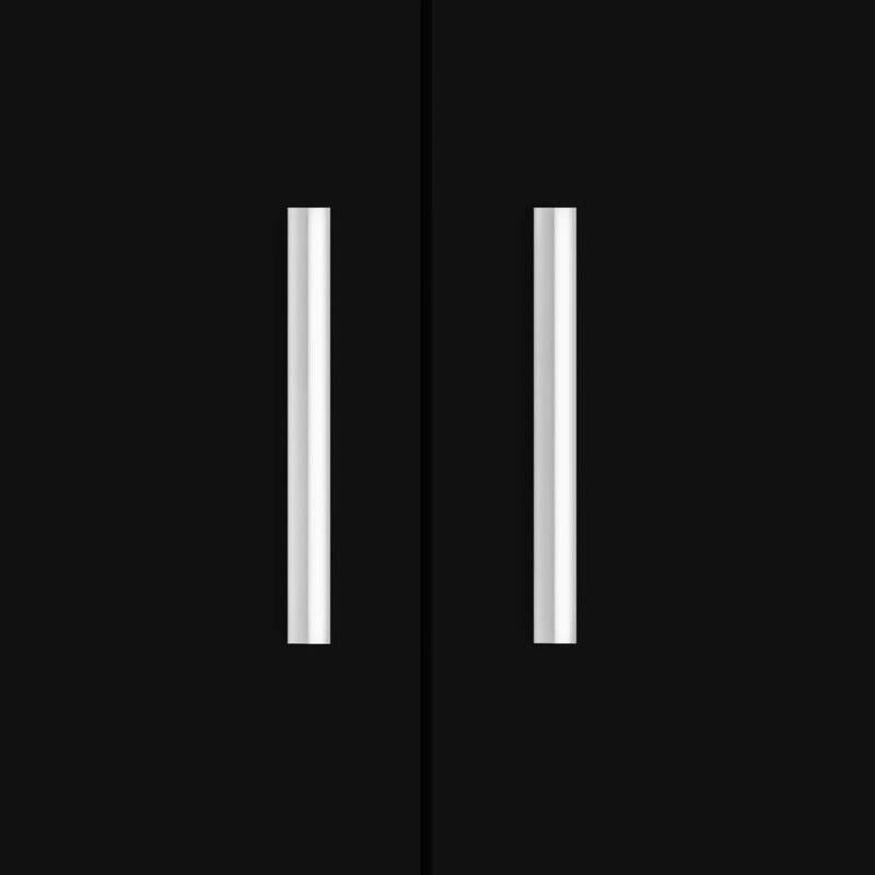 vidaXL Stylish Aquarium Stand Black Engineered wood 40 x 16.1 x 22.8 in - 16.1 x 40 x 22.8