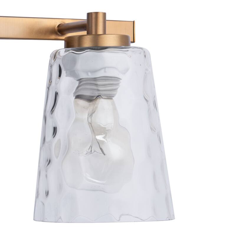 Modern Radiance 2-Light Gold Vanity Light - 15"L x 5.9"W x 7.5"H