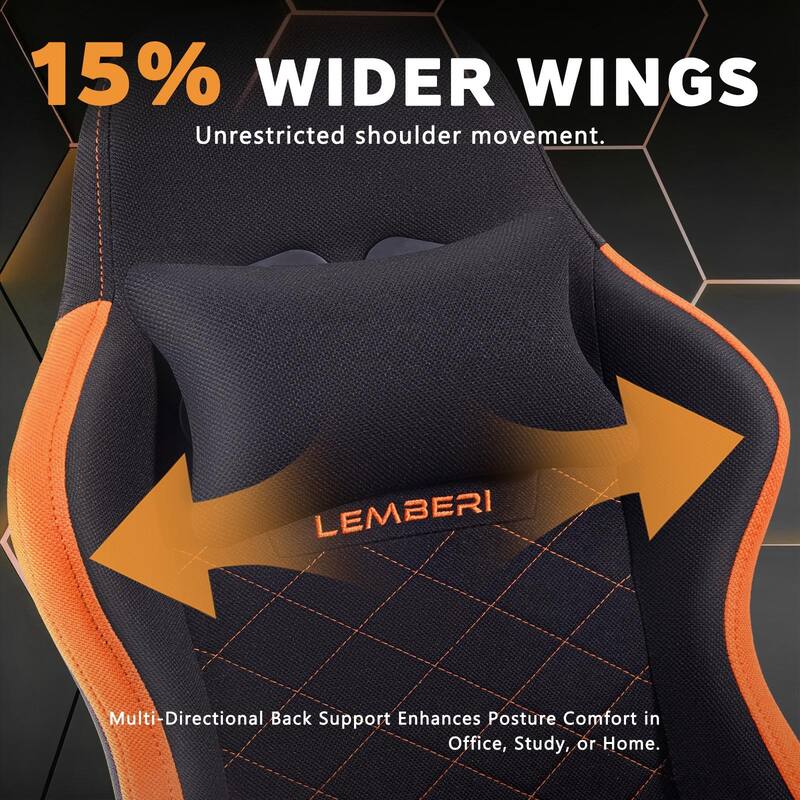 Bossin Gaming Chairs with Footrest, Big and Tall Chair 350lb Capacity, Racing Style Computer Chair with Ergonomic Lumbar Support