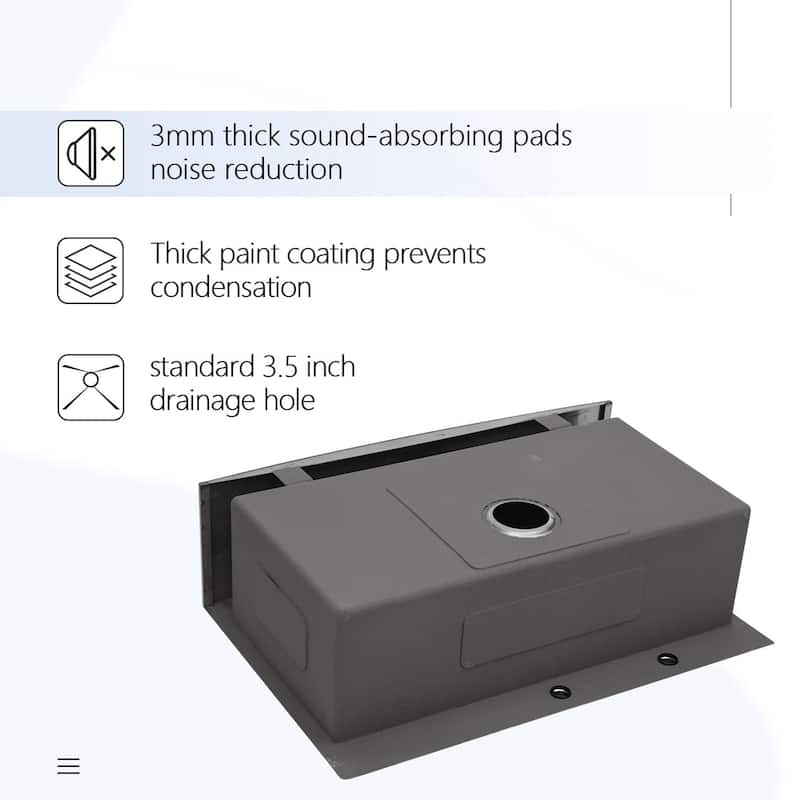 16-Gauge Stainless Steel 33 in. Single Bowl Farmhouse/Apron Drop-in Kitchen Sink with Bottom Grid