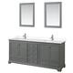 Option Dark Gray / Carrara Cultured Marble Top / Polished