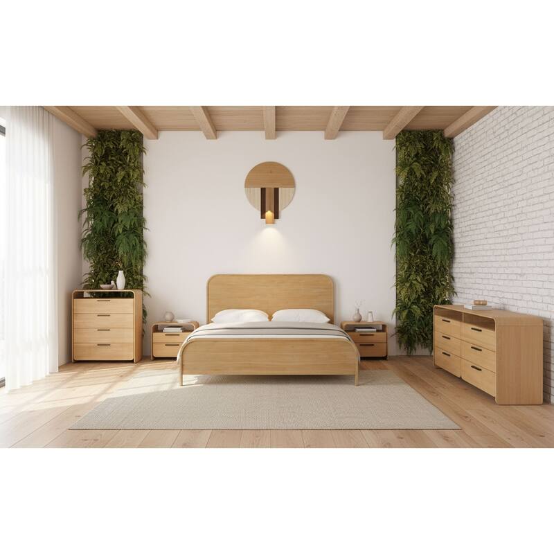 Modrest Dresden Modern Natural Acacia Bed