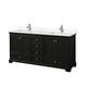 Option Dark Espresso / Carrara Cultured Marble Top /