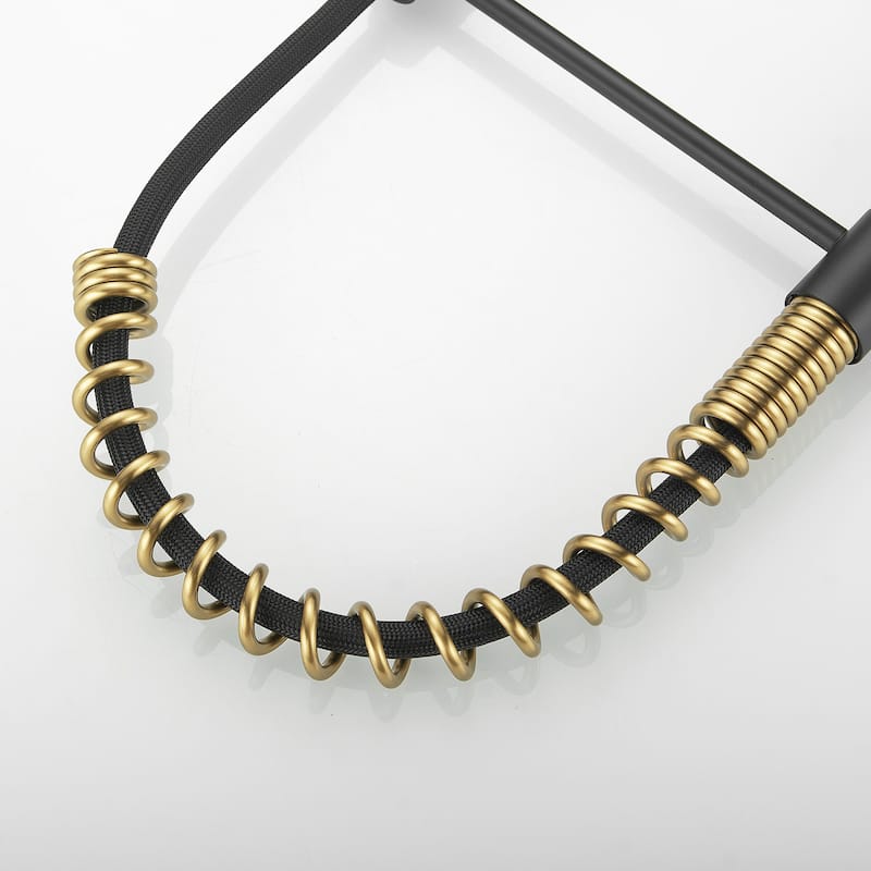 Matte Black and Brushed Nickel Single Handle Pull Out Sprayer Kitchen Faucet with Advanced Spray Kitchen Tap