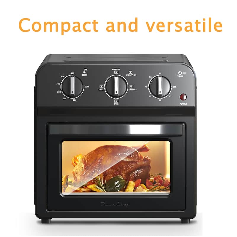 Family Size Air Fryer Toaster Oven Combo,13QT,360°Hot Air Circulation for Healthy Oil-Free Cooking