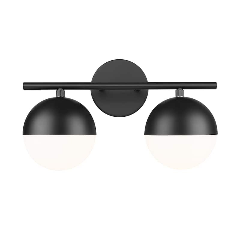 Z-Lite 7517-2V Realm Sphere 2 Light 16" Wide Vanity Light - Matte Black