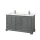 Option Dark Gray / Carrara Cultured Marble Top / Polished