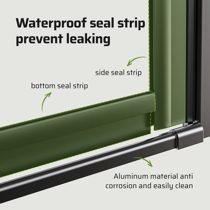 30/32/34" W x 72" H Semi-Frameless Pivot Shower Door, 6mm Tempered Glass, Matte Black Reversible Swing Panel