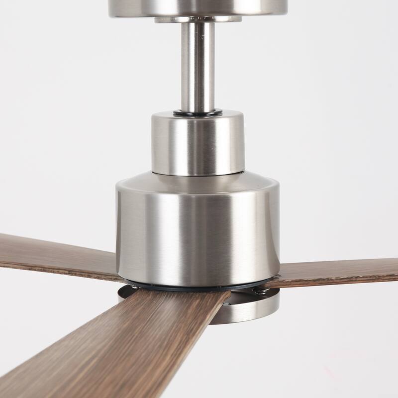 52" Matte Black Industrial Reversible DC Motor Ceiling Fan - 52" L x 52" W x 11.6" H