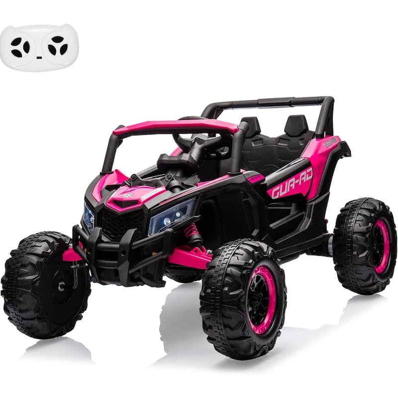 24V 2 Seater Ride on UTV Car for Big Kids - Pink
