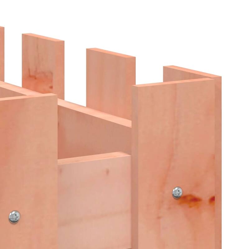 vidaXL Garden Planter with Fence Design Outdoor Flower Box Solid Wood Pine - 39.4" x 19.7" x 27.6"/ 1