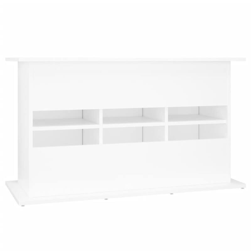vidaXL Aquarium Stand White Engineered wood 39.8 in x 16.1 in x 22.8 in - 16.1 x 39.8 x 22.8