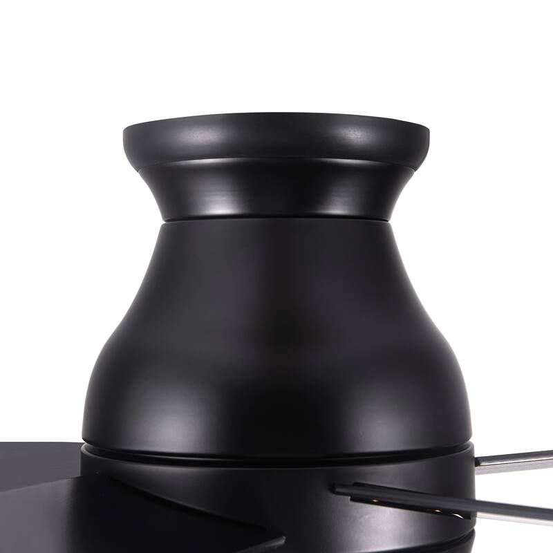 52" Low Profile Ceiling Fan with Lights - Antique Black